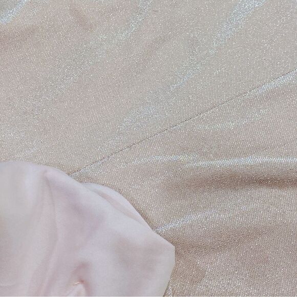 jo+el Metallic Pink High Slit Sleeveless Gown Sz M - Picture 9 of 12